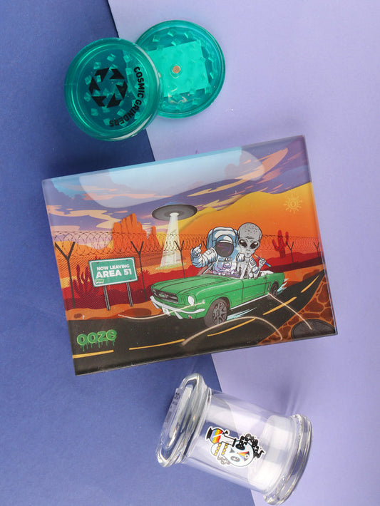 Ooze Space Race - Glass Rolling Tray | One Colour-Image 1