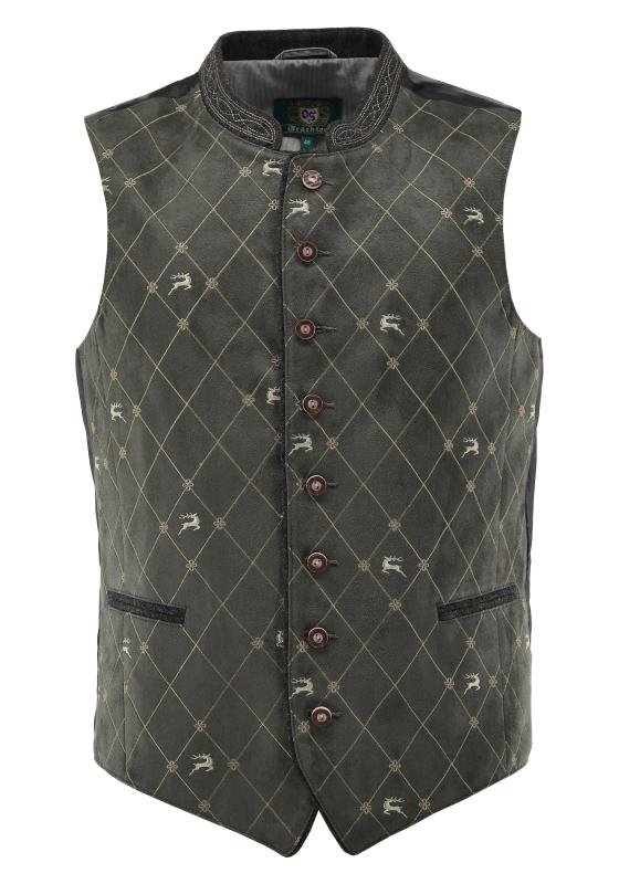 OS Trachten Men's Vest "John" green