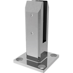 Pool Fence Spigot Madrid, Base plated square spigot, with domical cover. - Image 1
