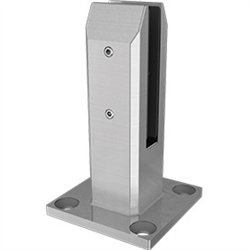 Pool Fence Spigot Madrid, Base plated square spigot, with domical cover. - Image 6