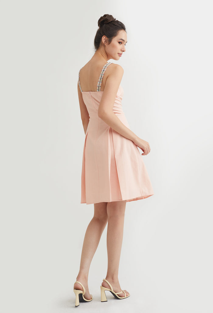 Poppet Pleated Mini Dress