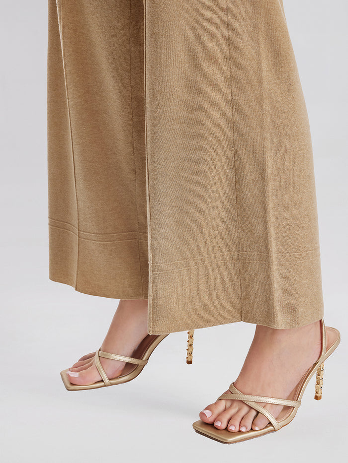 Premium Cashmere Wide-Leg Trousers