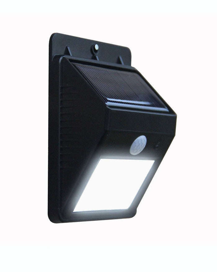 Premsons solar motion sensor LED light with black housing and front motion sensor