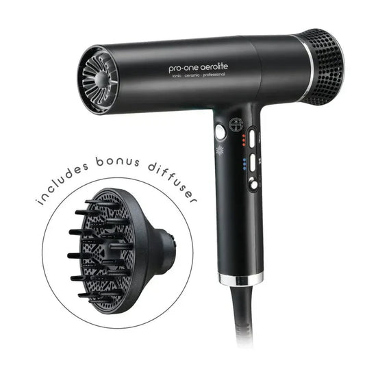 pro-one simple Pro-one Aerolite Hairdryer - Black