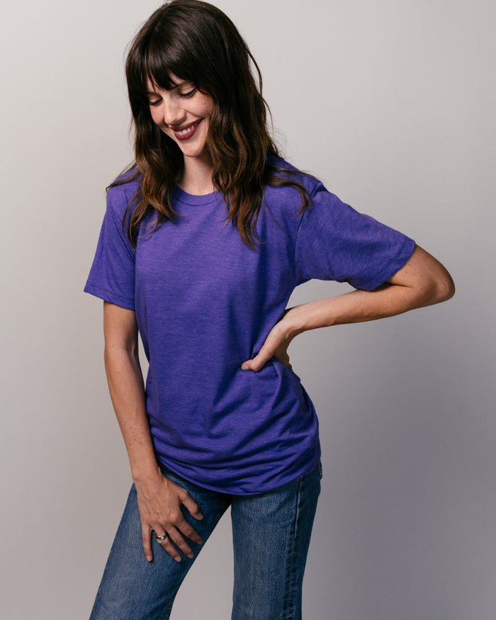 Heather Purple Unisex T-Shirt Front
