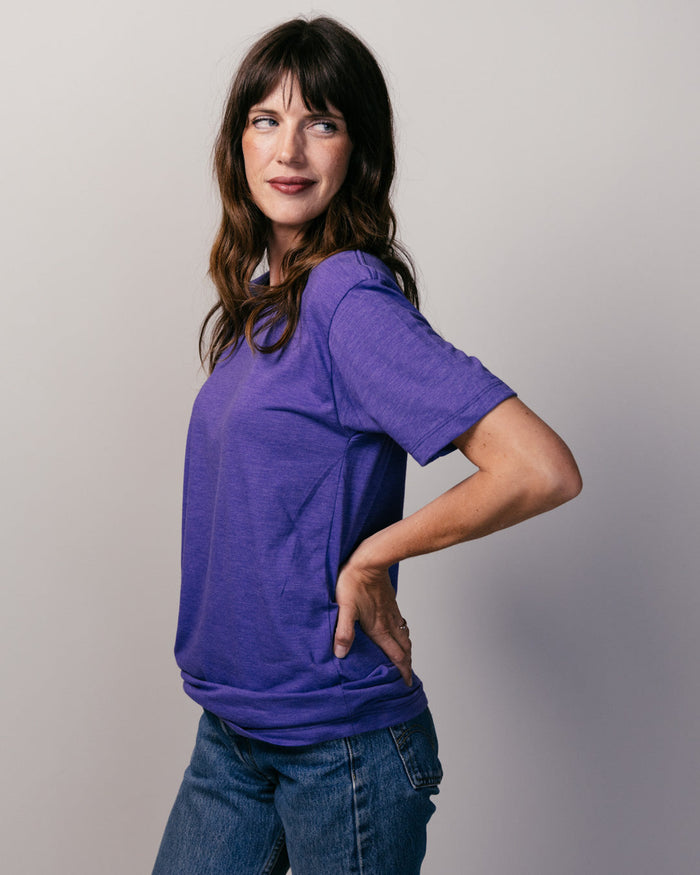 Heather Purple Unisex T-Shirt Side