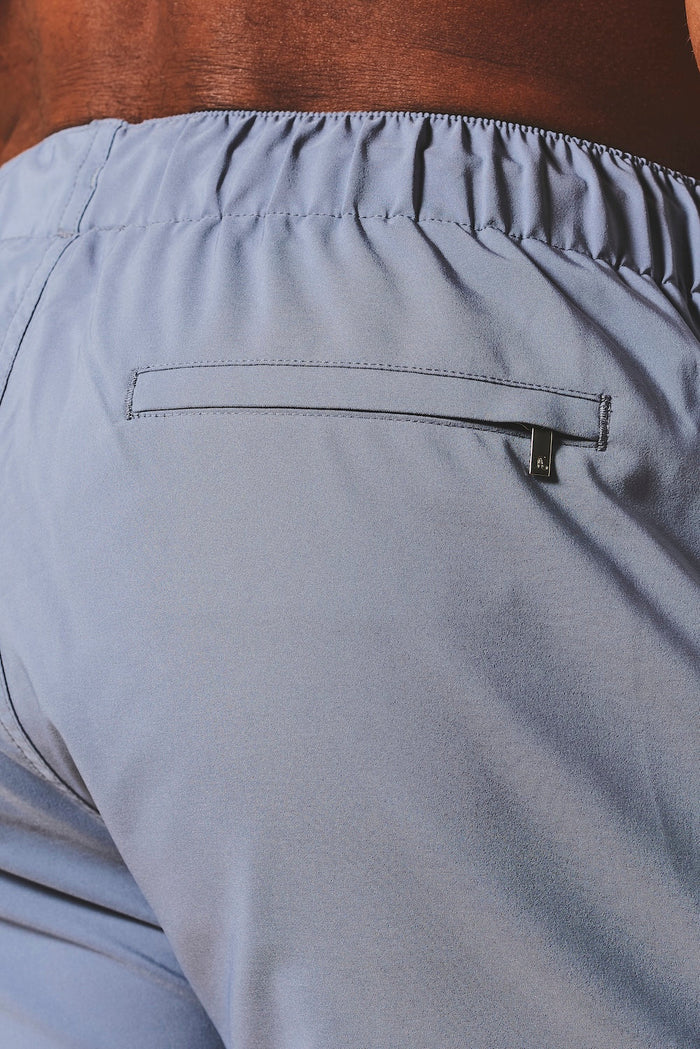 Quick Dry Plain Swim Shorts in Soft Blue - TAILORED ATHLETE - USA