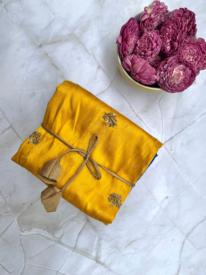Raw Silk Blouse Set