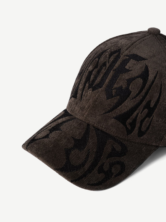 RIOT washed brown graphic cap, limited edition - GROOVY Pakistan