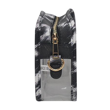 clear stadium bag, concert crossbody bag, stadium approved purse, see through bag, transparent crossbody, clear PVC bag, game day clear bag, clear shoulder bag, festival approved bag, stadium security bag, sports event clear purse, concert see through bag, adjustable strap clear bag, thick PVC stadium bag, stadium fashion bag, clear purse with strap, gold accent clear bag, faux leather trim clear bag, stadium regulation bag, concert ready crossbody bag, clear handbag for events