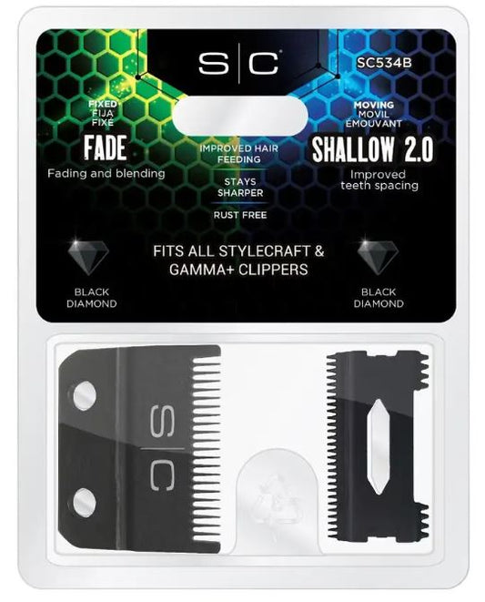 SC REPLACEMENT DLC  FADE CLIPPER BLADE SET # SC534B - Palms Fashion Inc.