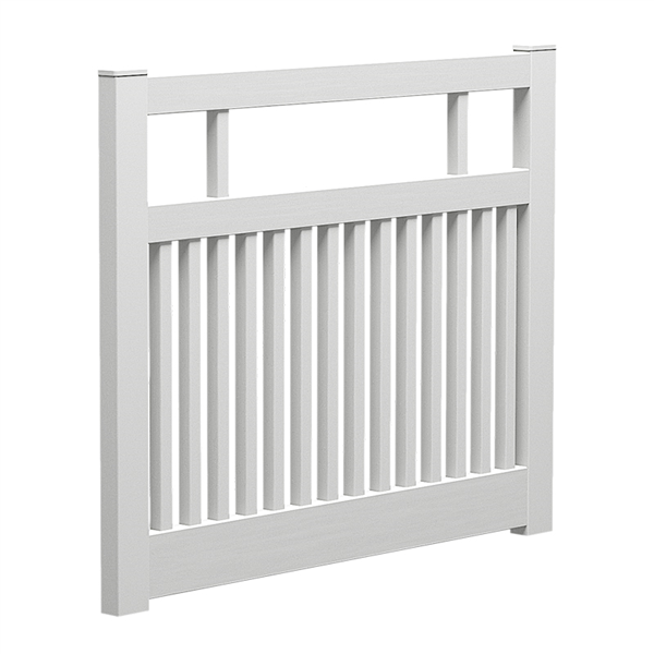 Semi privacy gate 1500MM WIDE 1200MM HIGH Hamptons gate PVC, - Image 1