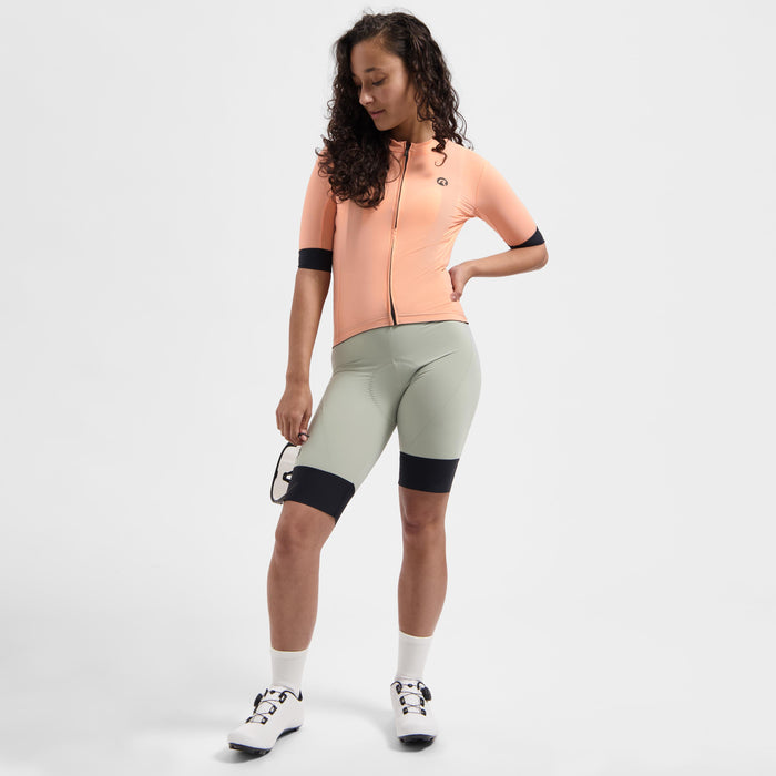 Rogelli Signature fietsshirt dames twin korte mouw gedragen totaalshot
