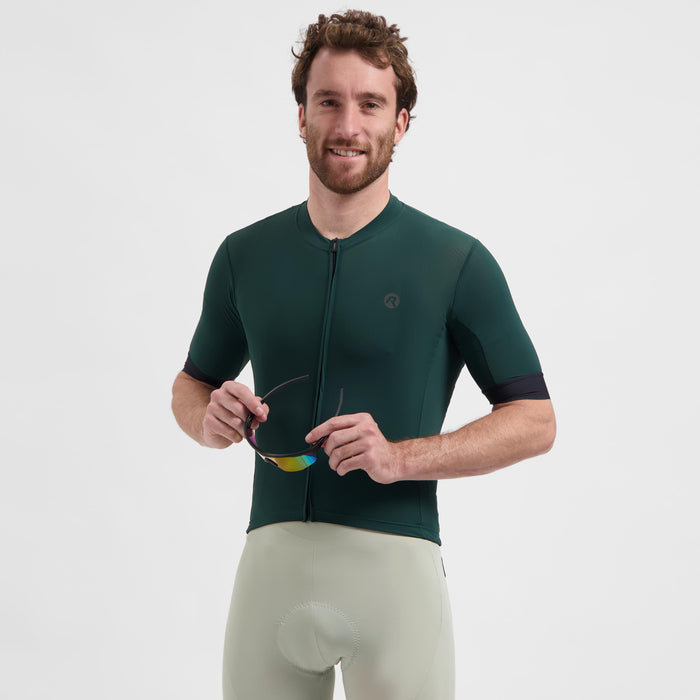 Rogelli Signature fietsshirt heren ranger korte mouw gedragen voorkant.
