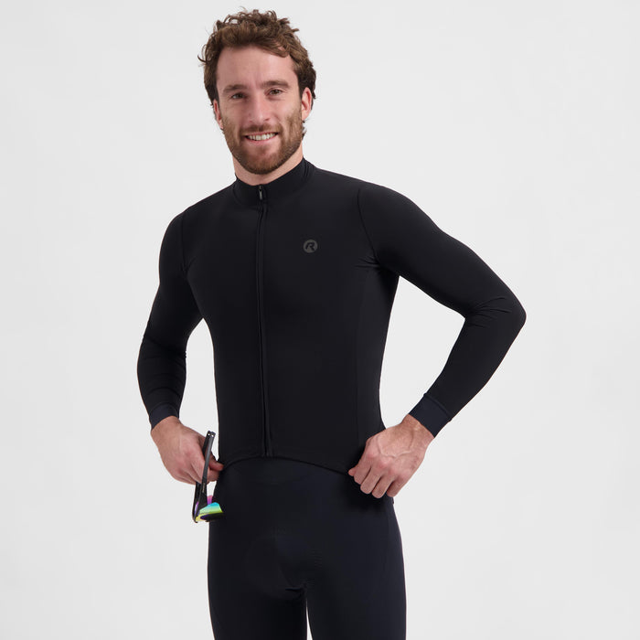 Rogelli Signature Light fietsshirt heren zwart gedragen voorkant.