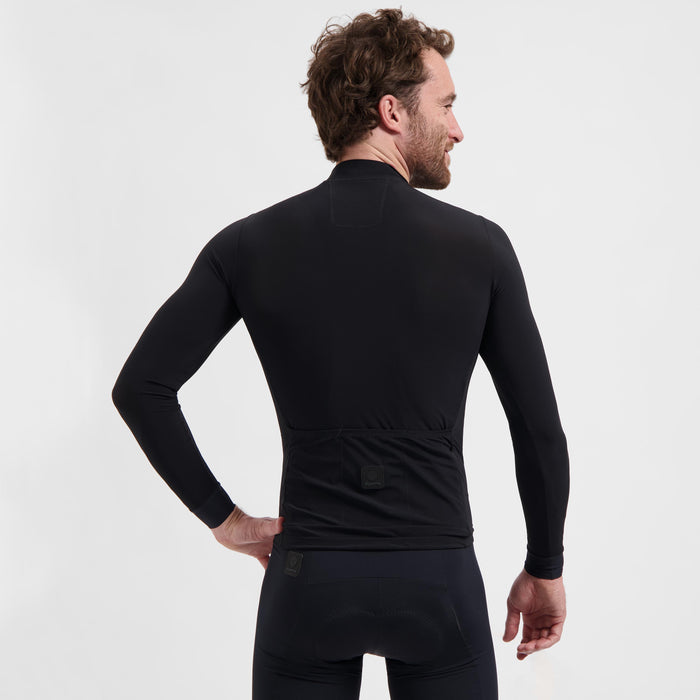 Rogelli Signature Light fietsshirt heren zwart gedragen achterkant.