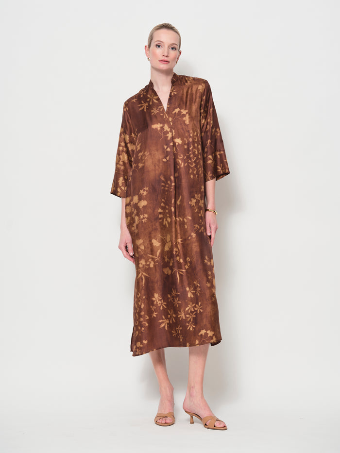 Silk Pop-Over Dress