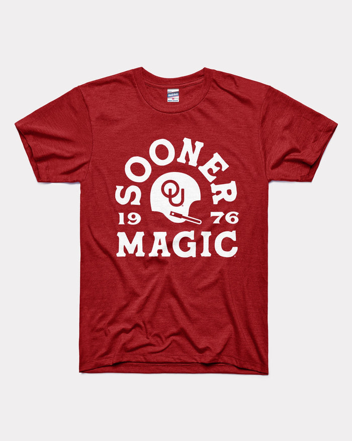 Cardinal Oklahoma Sooners Sooner Magic Football 1976 Vintage T-Shirt