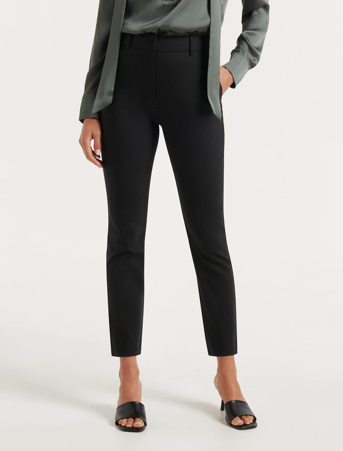 Sophie High Waist Pants Black Forever New