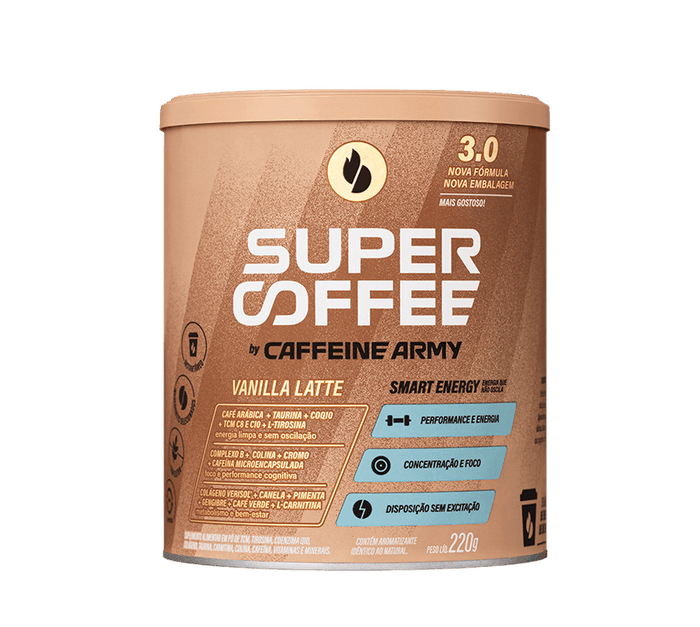 SUPERCOFFEE | Sabor Vanilla Latte (220 gramas)
