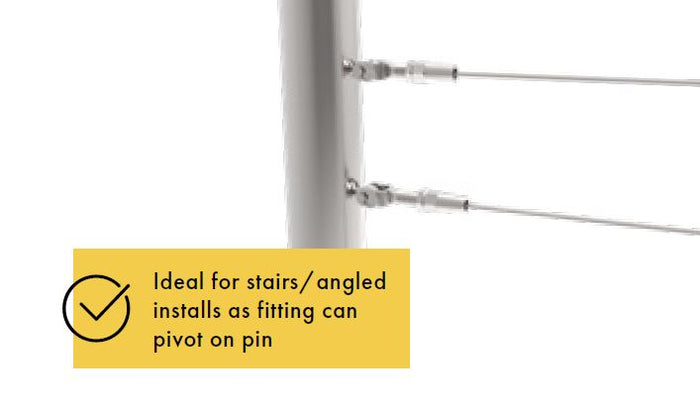 Swageless fork terminal 3.2mm Stainless Steel 316 - Image 4