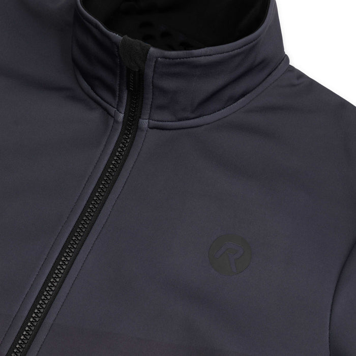 Detail van Rogelli Tarax fietsjack heren zwart voorkant.