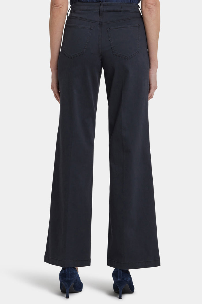 Teresa Wide Leg Jeans - Washed Black