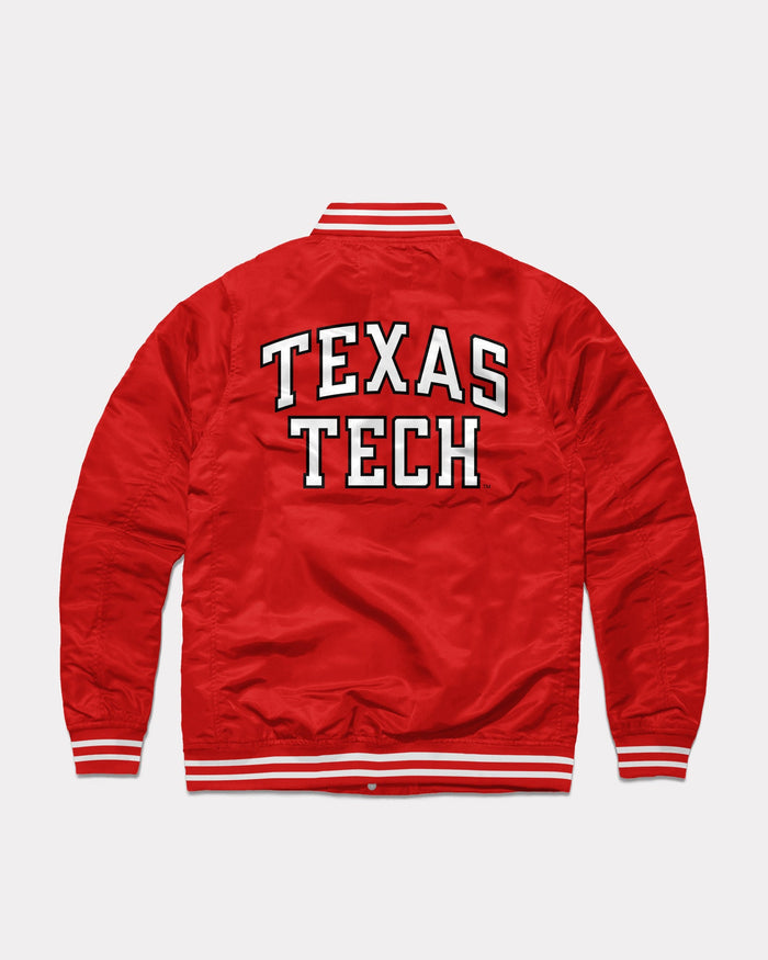 Red Texas Tech Red Raiders Vintage Varsity Jacket Back