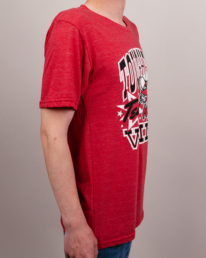 Red Texas Tech Red Raiders Toughest Team Wins Vintage T-Shirt Side