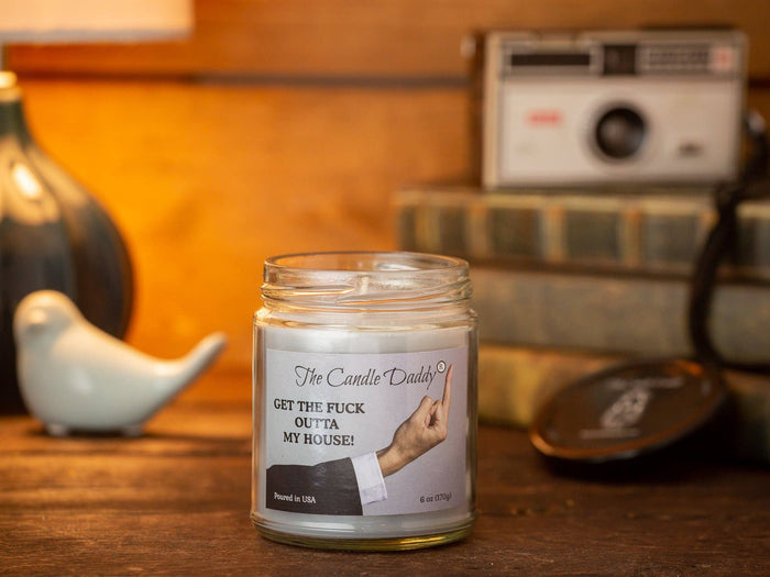 The Candle Daddy - Get The F@ck Outta My House! - Leather Boot In The Ass Candle
