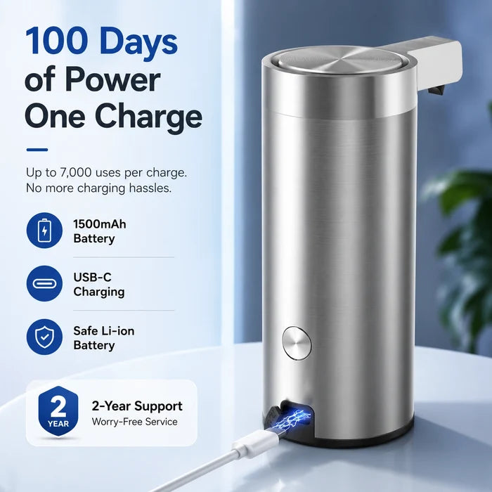 Touchless Soap Dispenser, Stainless Steel, Clog-Free