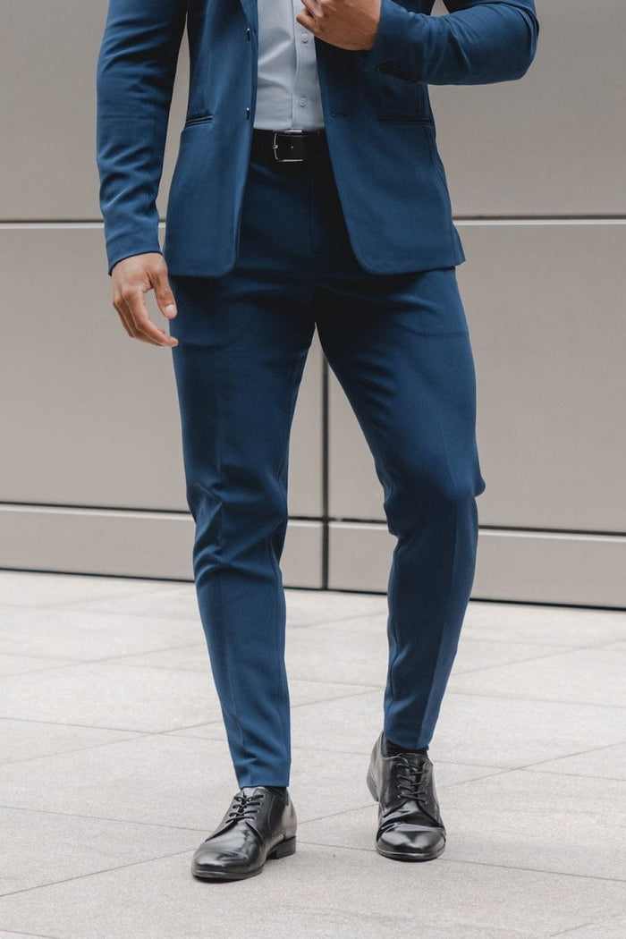 True Athletic Fit Tech Suit Pants In Navy - TAILORED ATHLETE - USA
