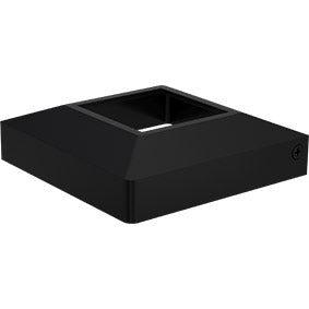 Two part domical cover for 50mm post POWDER COATED ALUMINIUM for 50 x 50mm post - Image 1