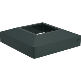 Two part domical cover for 50mm post POWDER COATED ALUMINIUM for 50 x 50mm post - Image 2