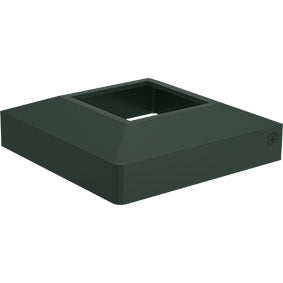 Two part domical cover for 50mm post POWDER COATED ALUMINIUM for 50 x 50mm post - Image 3