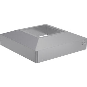 Two part domical cover for 50mm post POWDER COATED ALUMINIUM for 50 x 50mm post - Image 4