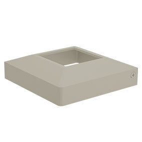 Two part domical cover for 50mm post POWDER COATED ALUMINIUM for 50 x 50mm post - Image 8