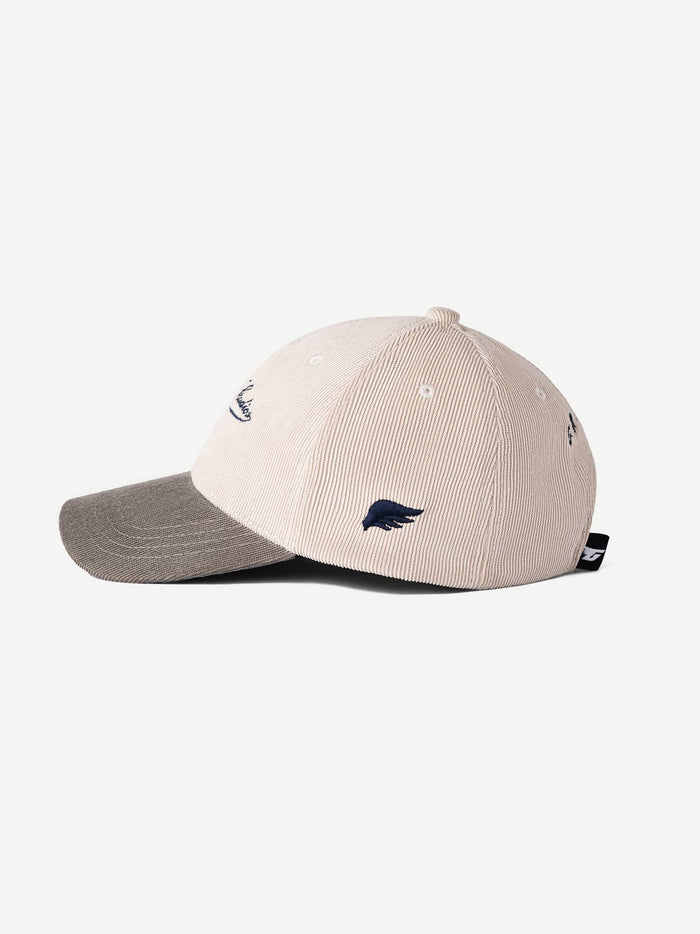 UTOPIA corduroy cap in cream - GROOVY streetwear, made in Pakistan