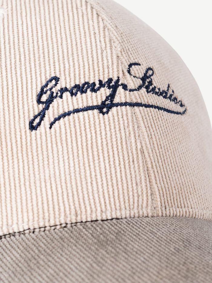 UTOPIA corduroy cap in cream by GROOVY, Pakistan