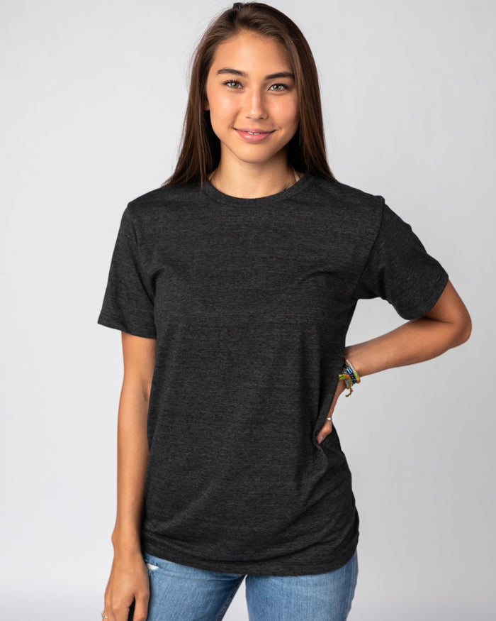 Black Unisex Essentials Collection Vintage T-Shirt Front