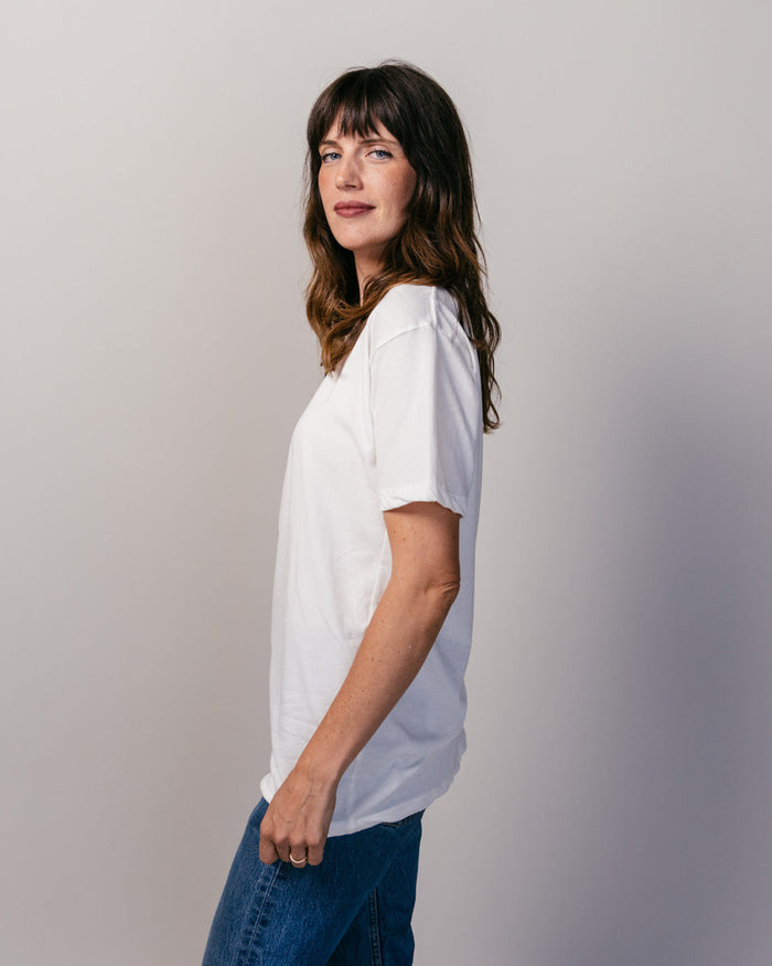 Vintage White Unisex T-Shirt Side