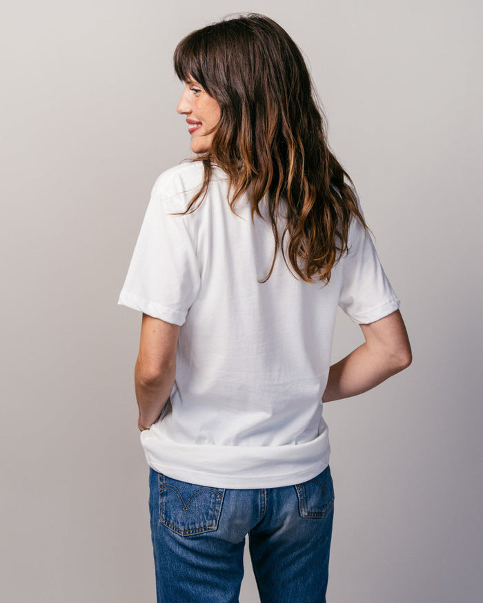 Vintage White Unisex T-Shirt Back