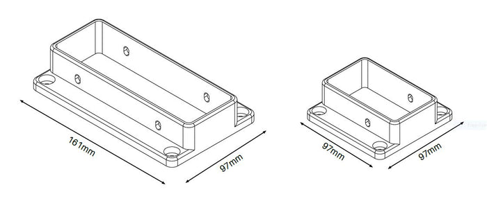 Wall/post brackets 3 PACK for Semi privacy Hamptons fencing - Image 2