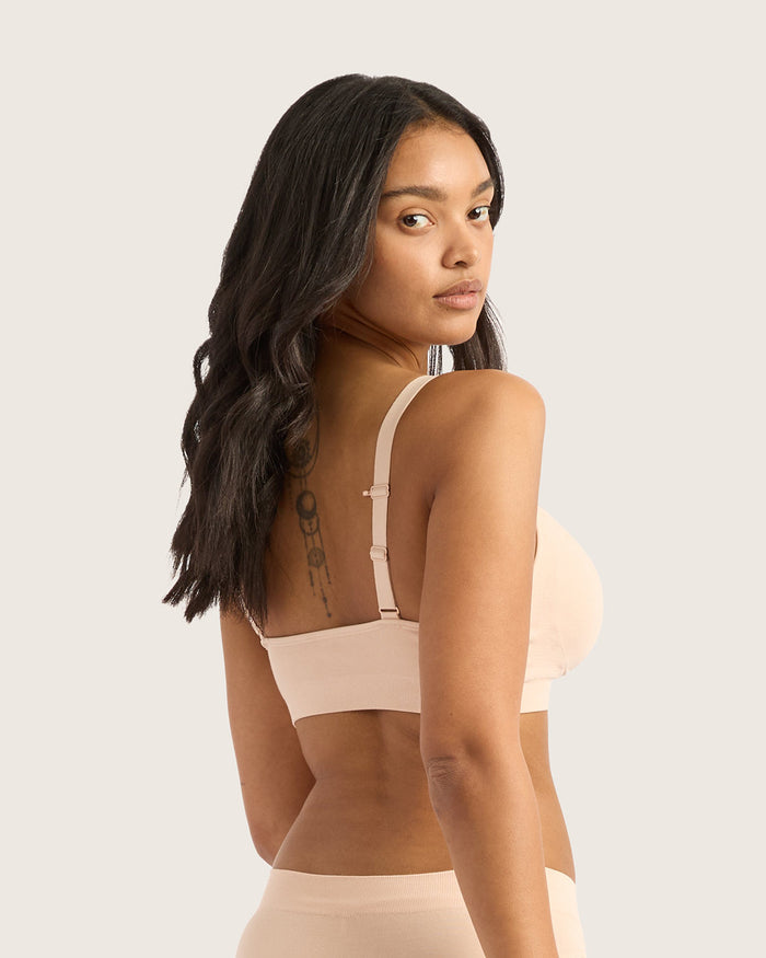 Wireless Full Bust T-Shirt Bra - Shell