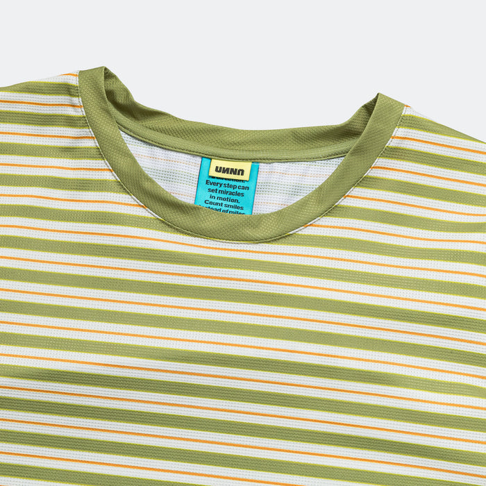 Womens Striped LS - Sage Stripe