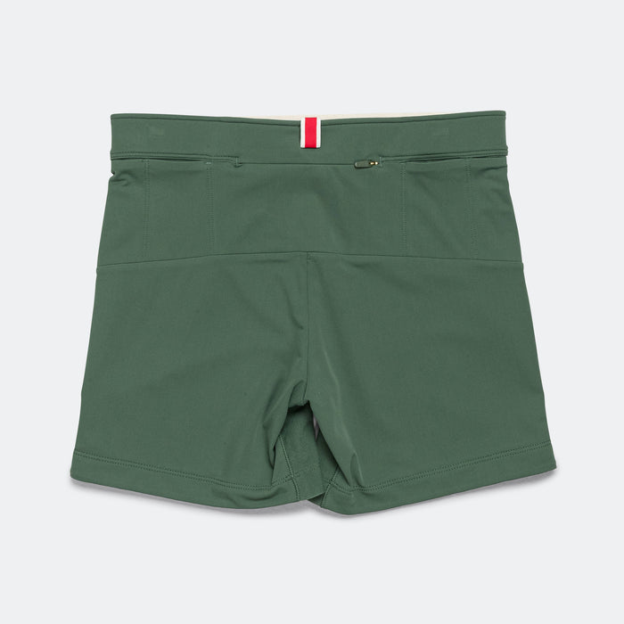 Womens Turnover Half Tights - Emerald