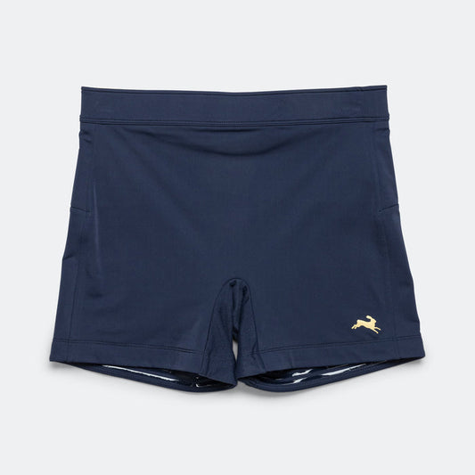 Womens Turnover Short Tights - Navy