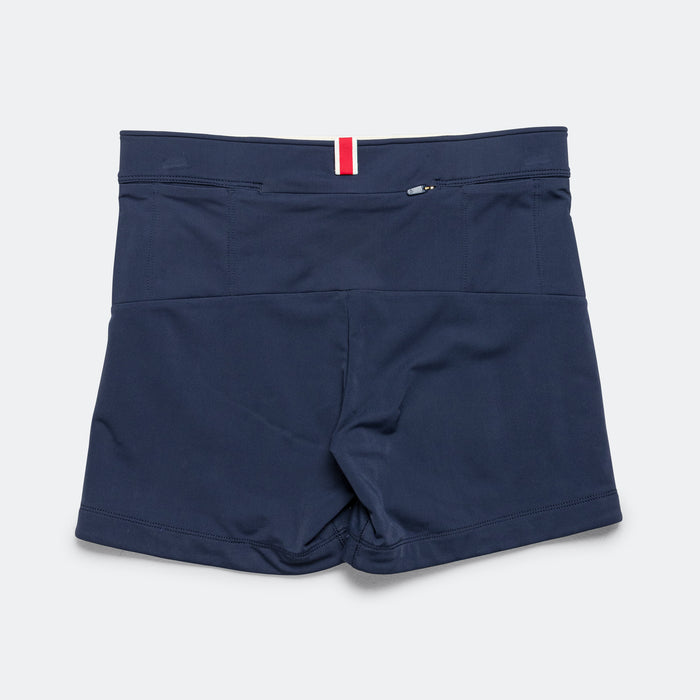 Womens Turnover Short Tights - Navy