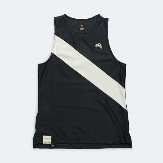 Womens Van Cortlandt Singlet - Black/Ivory-Black